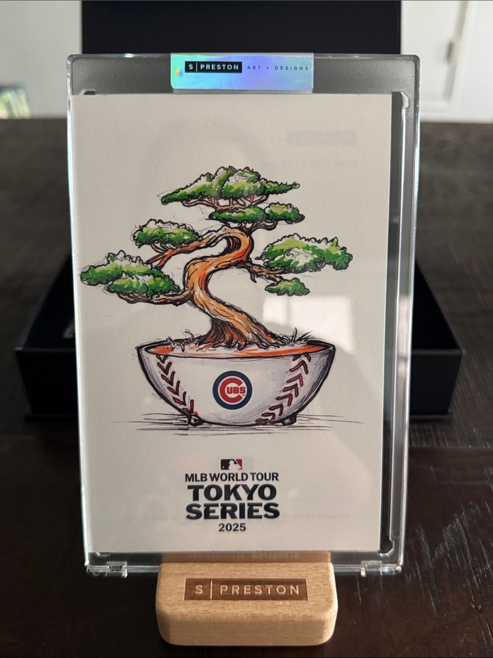 S Preston Art + Designs 2025 Chicago cubs Tokyo series artwork